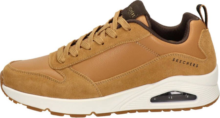 Skechers Uno Stacre Heren Sneakers Bruin