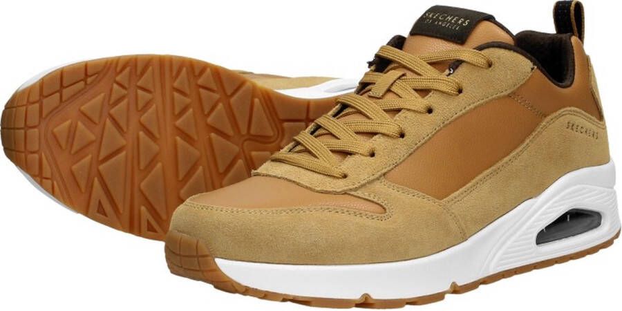 Skechers Uno Stacre Heren Sneakers Bruin