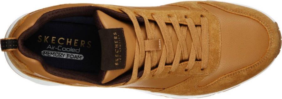 Skechers Uno Stacre Heren Sneakers Bruin