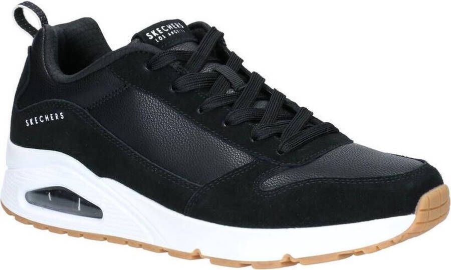 Skechers Uno Stacre Heren Sneakers Zwart