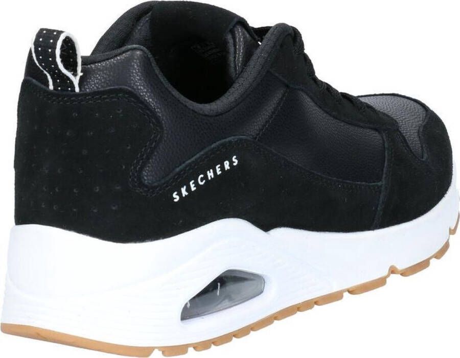 Skechers Uno Stacre Heren Sneakers Zwart