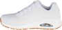 Skechers Uno-Stand on Air 73690-WHT Vrouwen Wit Sneakers - Thumbnail 4