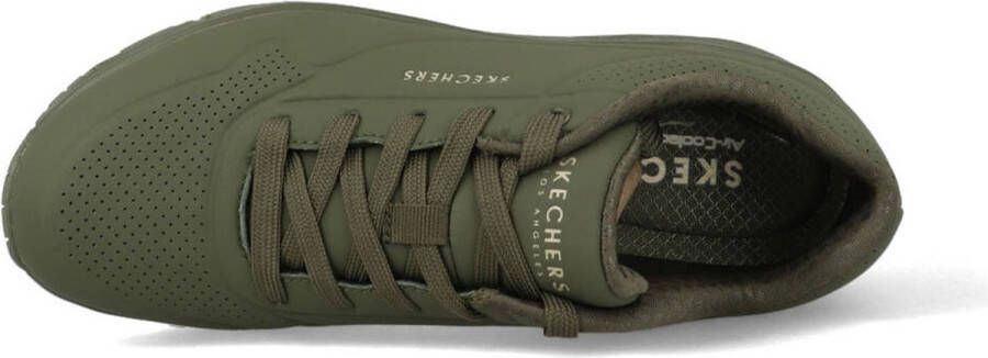 Skechers Uno Stand On Air Dames Sneakers Olijfgroen