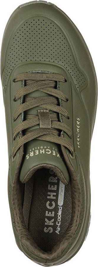 Skechers Uno Stand On Air Dames Sneakers Olijfgroen