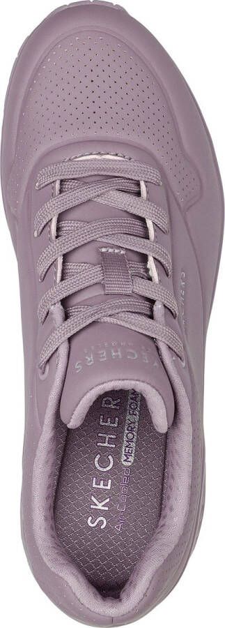 Skechers Sneakers met sleehak Uno Stand on Air met fijne perforatie vrijetijdsschoen halfhoge schoen veterschoen