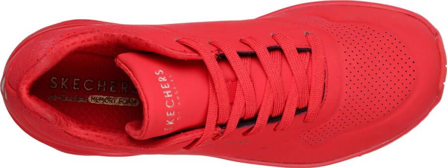 Skechers Uno Stand On Air Dames Sneakers Rood