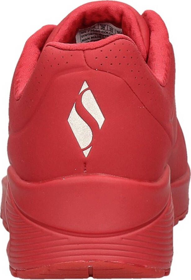 Skechers Uno Stand On Air Dames Sneakers Rood