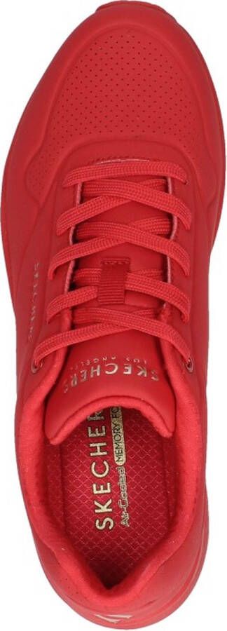 Skechers Uno Stand On Air Dames Sneakers Rood