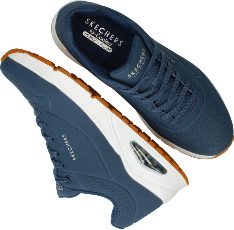 Skechers Uno Stand On Air Heren Sneakers Donkerblauw