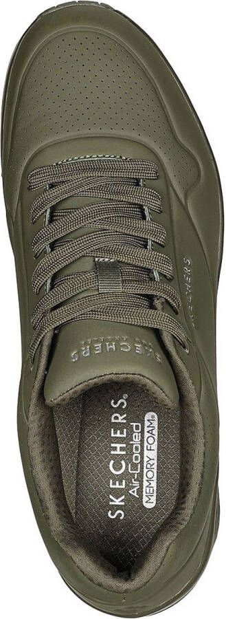 Skechers Uno Stand On Air Heren Sneakers Donkergroen