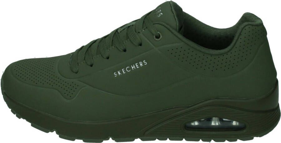 Skechers Uno Stand On Air Heren Sneakers Donkergroen