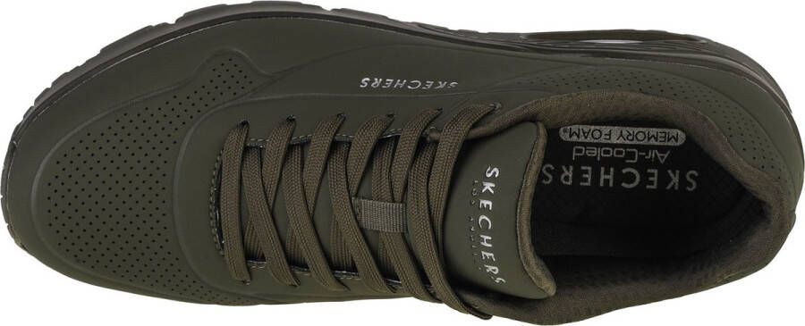 Skechers Uno Stand On Air Heren Sneakers Donkergroen