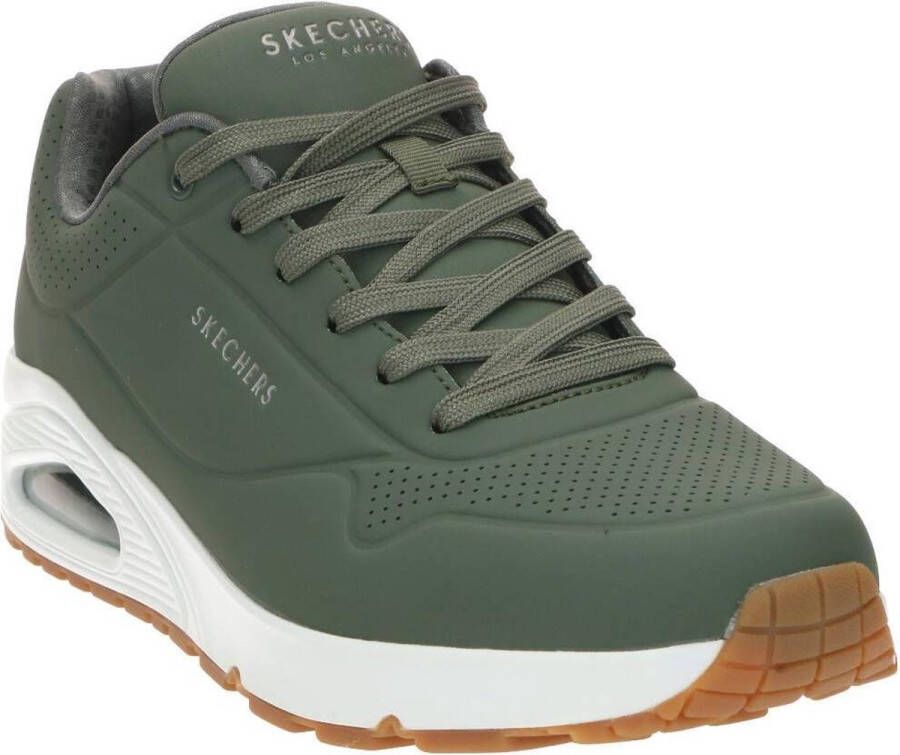 Skechers Uno Stand On Air Heren Sneakers Olijfgroen