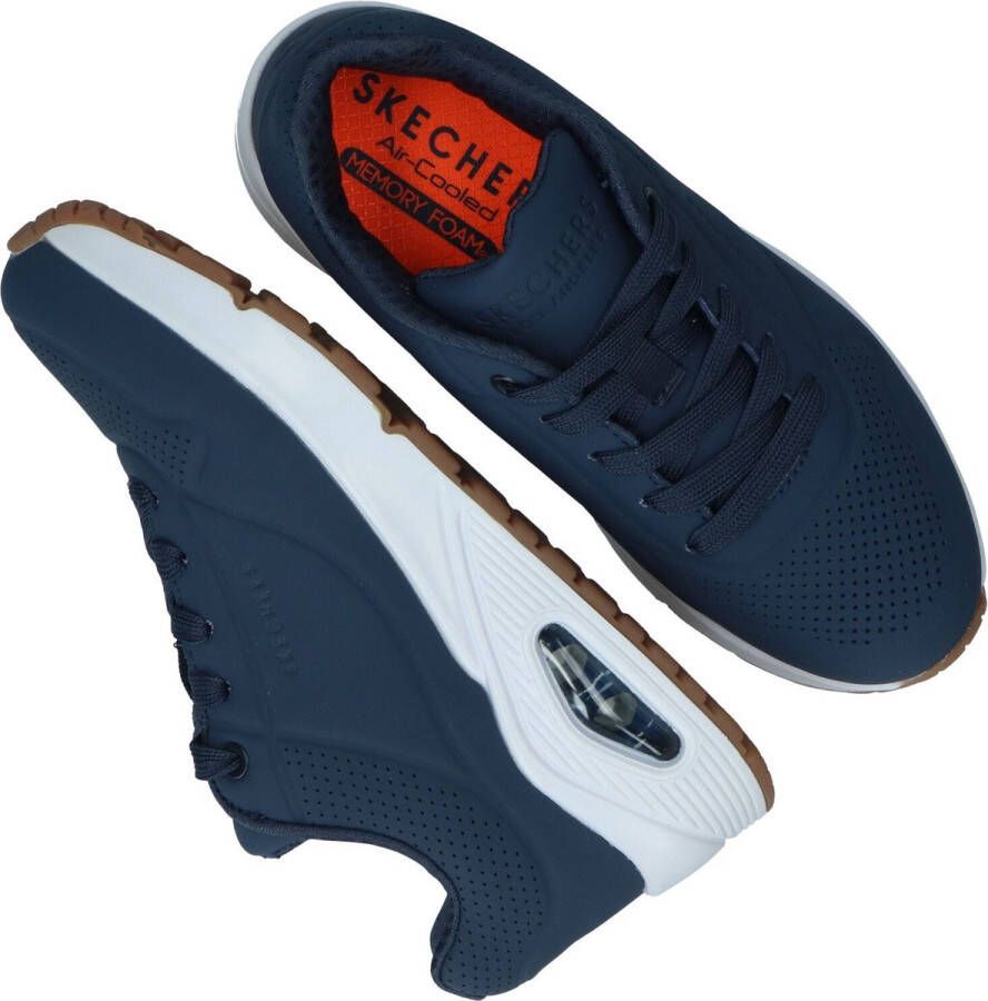 Skechers Uno-Stand On Air Jongens Sneakers Donkerblauw