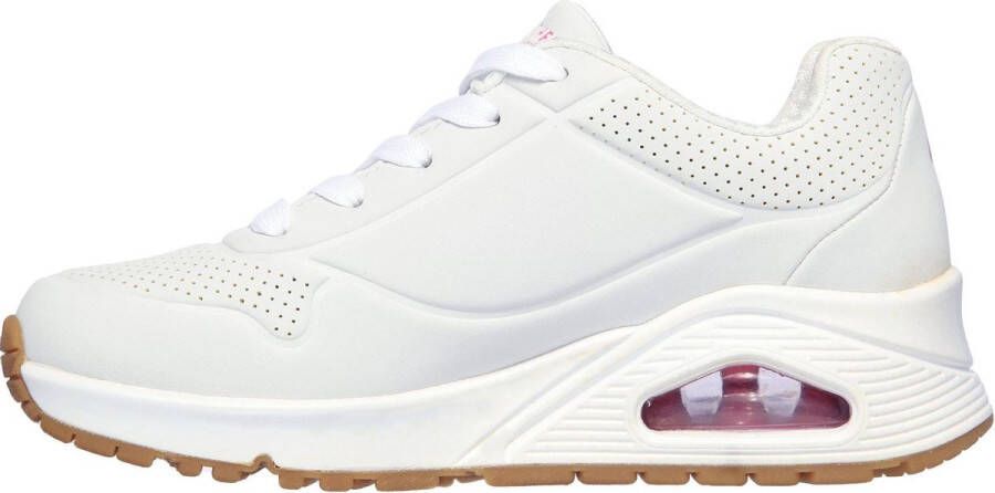 Skechers Uno Stand On Air Meisjes Sneakers White Hot Pink