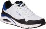 Skechers Uno Timeline wit blauw sneakers heren (232347 WBL) - Thumbnail 4