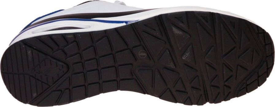 Skechers Uno Timeline wit blauw sneakers heren (232347 WBL)