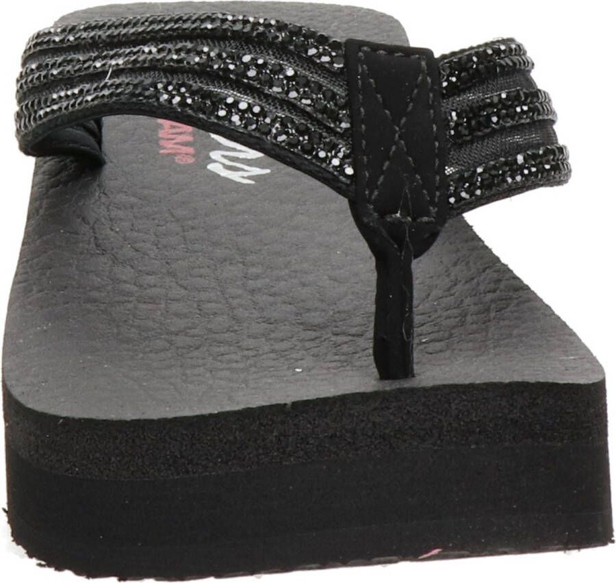 Skechers Vinyasa dames slipper Zwart multi