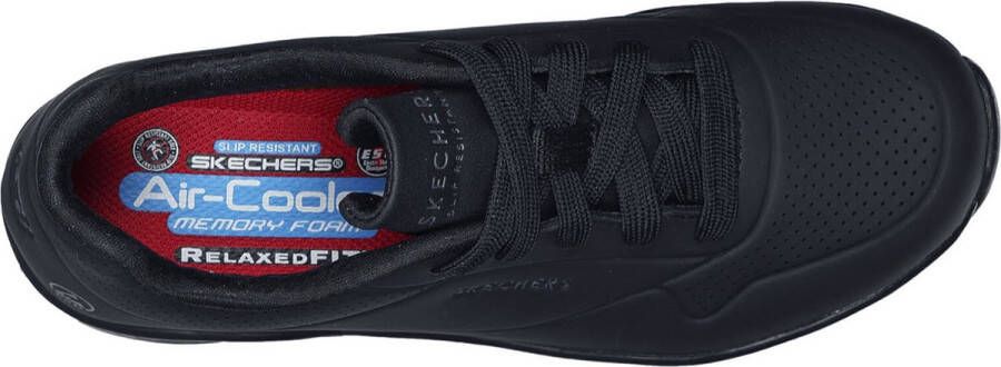 Skechers Work Uno Slipresistant Sneaker Vrouwen Zwart