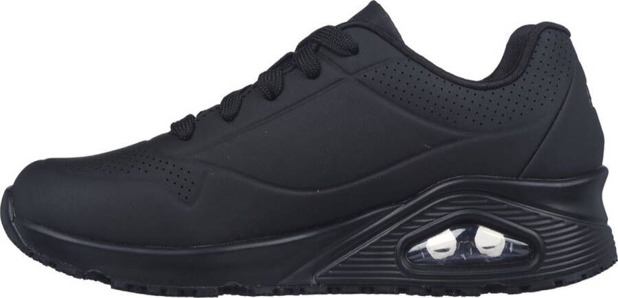 Skechers Work Uno Slipresistant Sneaker Vrouwen Zwart