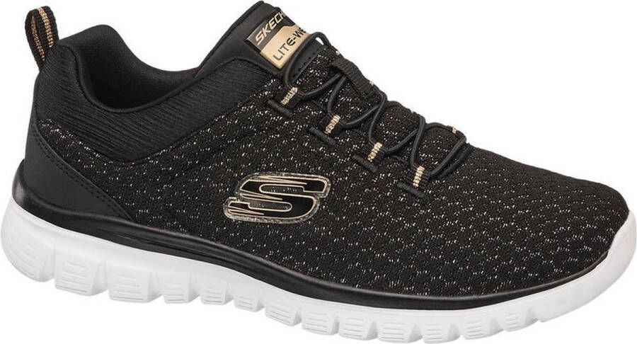 Skechers Zwarte slip-on sneaker memory foam