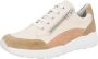 Solidus Solid 30546 Beige combi kleurige brede dames sneakers met rits - Thumbnail 8