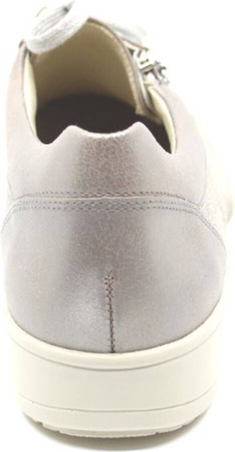 Solidus Solid 40448 Taupe combi brede dames veterschoenen wijdte K