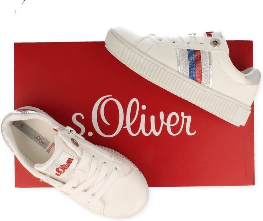 s.Oliver S. OLIVER meisjes sneaker wit
