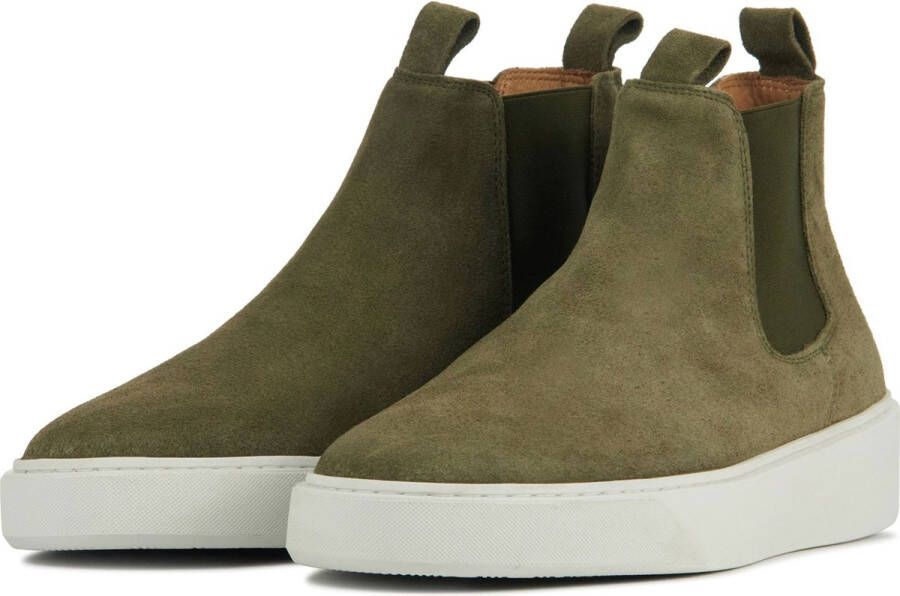 Stefano Lauran Chelsea boots Heren Boots Laarzen Herenschoenen Suède S3066 Grijs