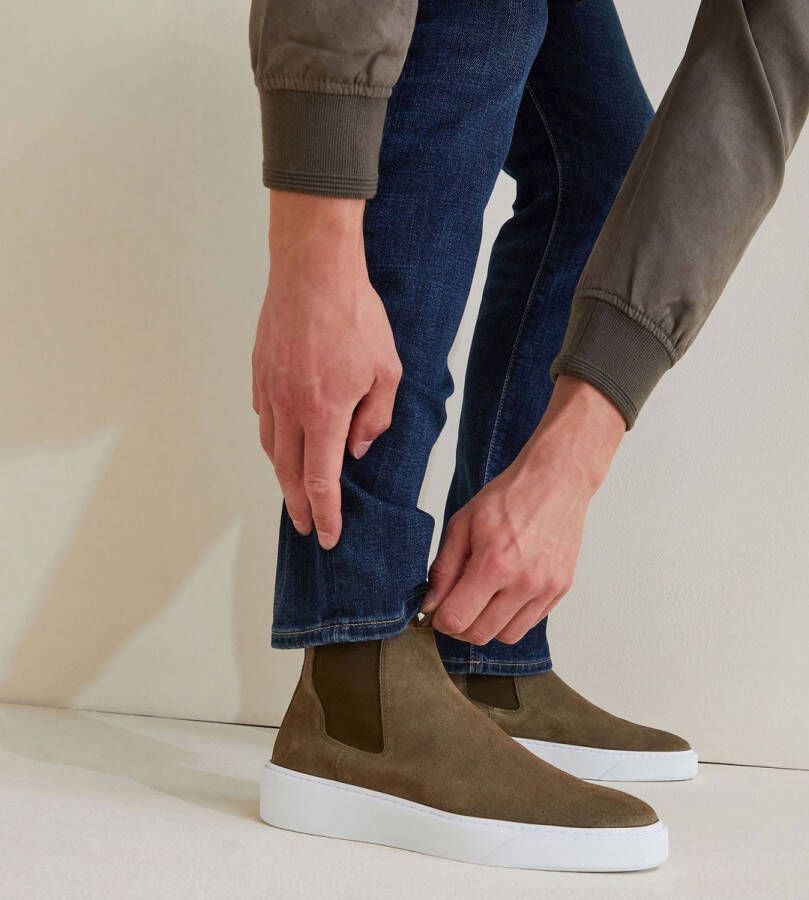 Stefano Lauran Chelsea boots Heren Boots Laarzen Herenschoenen Suède S3066 Grijs