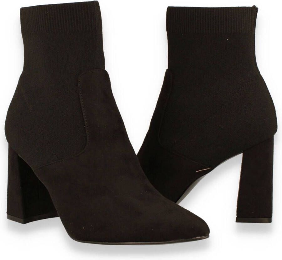 STEVE MADDEN Purify Bootie Zwart Suede Enkellaars met hak Dames - Foto 12