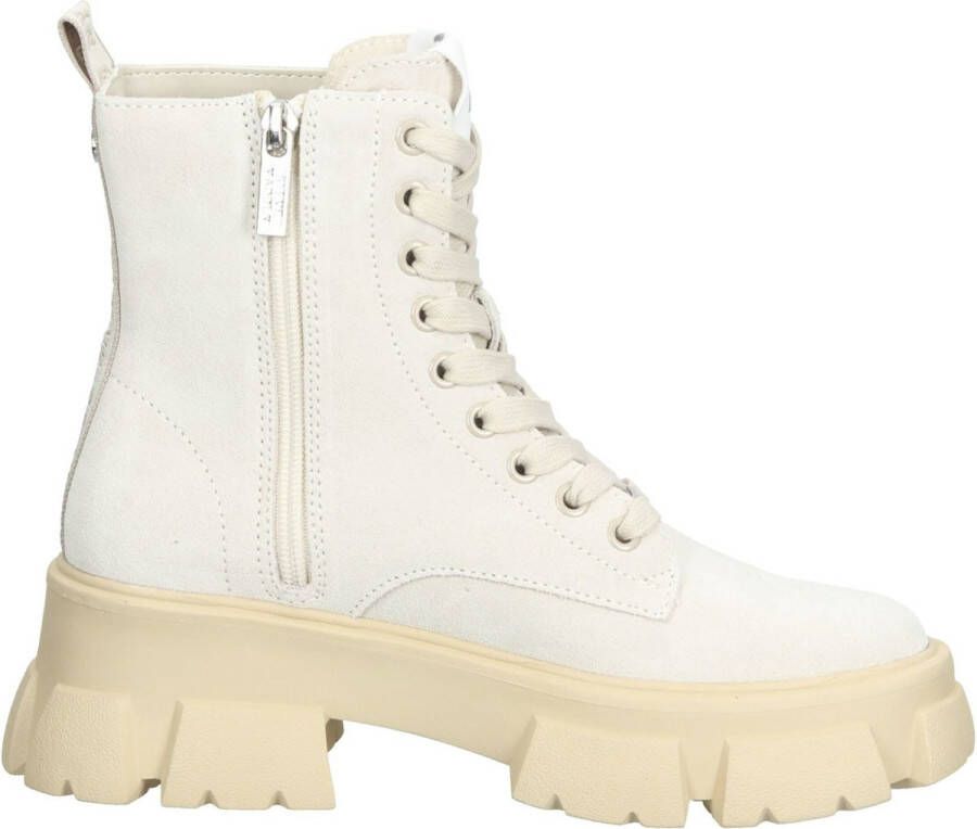 Steve Madden Chunky Sole Leren Laarzen Beige Dames - Foto 12