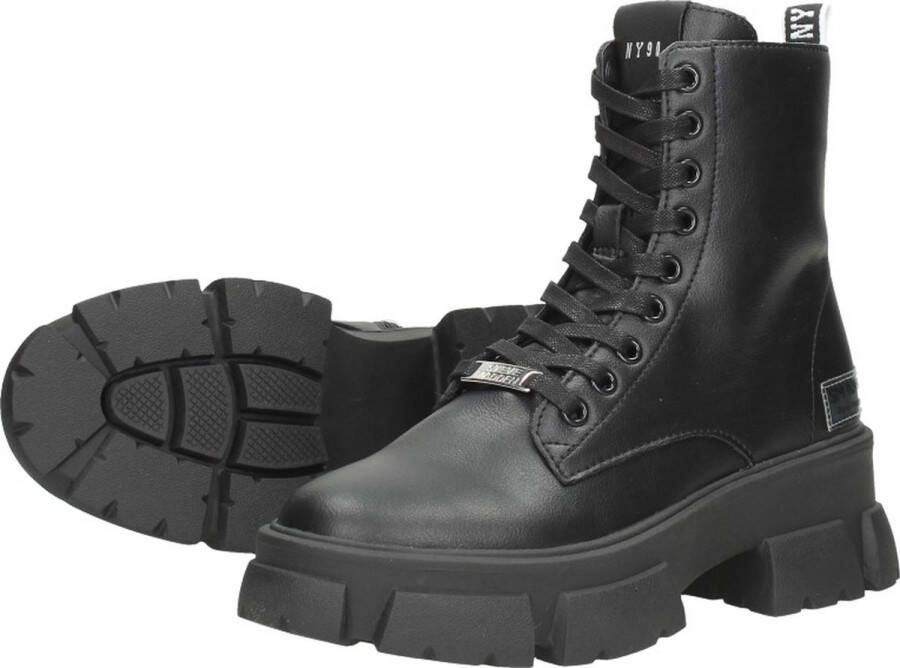 Steve Madden Tanker Veterschoenen Hak zwart