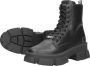 Steve Madden Chunky Sole Leren Laarzen Black Dames - Thumbnail 8