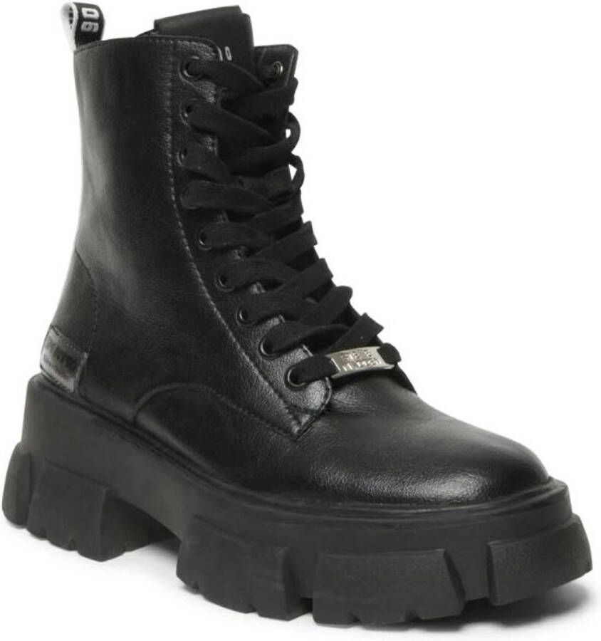 Steve Madden Tanker Veterschoenen Hak zwart