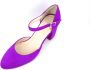 Stravers Grote Maten Schoenen 2609KK Stravers Neon Fuchsia Pumps met Bandje Grote Maten Pumps met Blokhak - Thumbnail 4