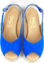 Stravers Grote Maten Schoenen Stravers Blauwe Espadrilles met Sleehak Grote Maten Dames Sleehakken - Thumbnail 6