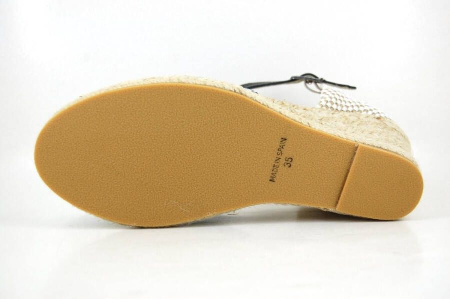 Stravers Grote Maten Schoenen Stravers Espadrilles met Sleehak Blauw Grote Maten Dames Sandalen