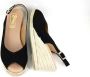 Stravers Grote Maten Schoenen Stravers Espadrilles Sandalen met Sleehak Zwart Grote Maten Dames Slingbacks - Thumbnail 5