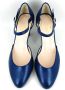 Stravers Grote Maten Schoenen Stravers Luxe Blauwe Pumps met Bandje Grote Maten Hakken - Thumbnail 2