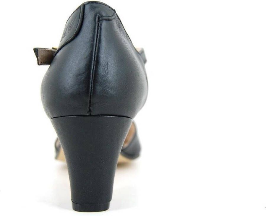 Stravers Grote Maten Schoenen Stravers Zwarte T-band Pumps Damesschoenen Grote Maten