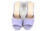 Stravers Kleine Maten Schoenen Stravers Luxe Lila Muiltjes met Hak Kleine Maten Slippers Hoge Hakken - Thumbnail 3