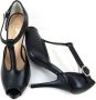 Stravers Kleine Maten Schoenen Stravers Peeptoe Pumps met Hak en Bandje Kleine Maten Zwarte Stiletto Hakken - Thumbnail 5