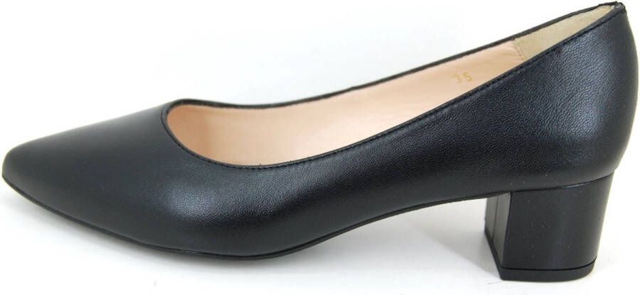 Stravers Kleine Maten Schoenen Stravers Spitse Pumps met Blokhak Kleine Dames Maten Luxe Zwarte Pumps