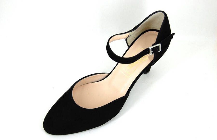 Stravers Kleine Maten Schoenen Stravers Zwarte Pumps met Enkelbandje Kleine Maten Elegante Pumps met Hak