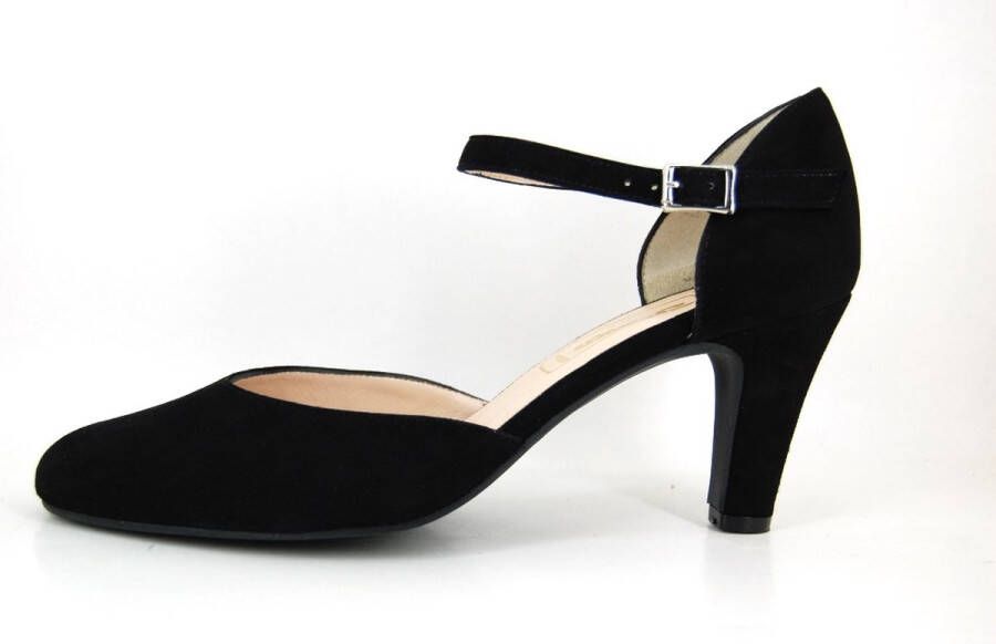 Stravers Kleine Maten Schoenen Stravers Zwarte Pumps met Enkelbandje Kleine Maten Elegante Pumps met Hak