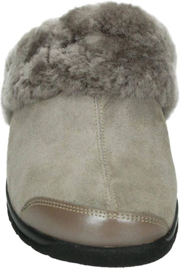 Strober GABY 72081H Dames pantoffelsPopulaire damesschoenen Pantoffel Taupe