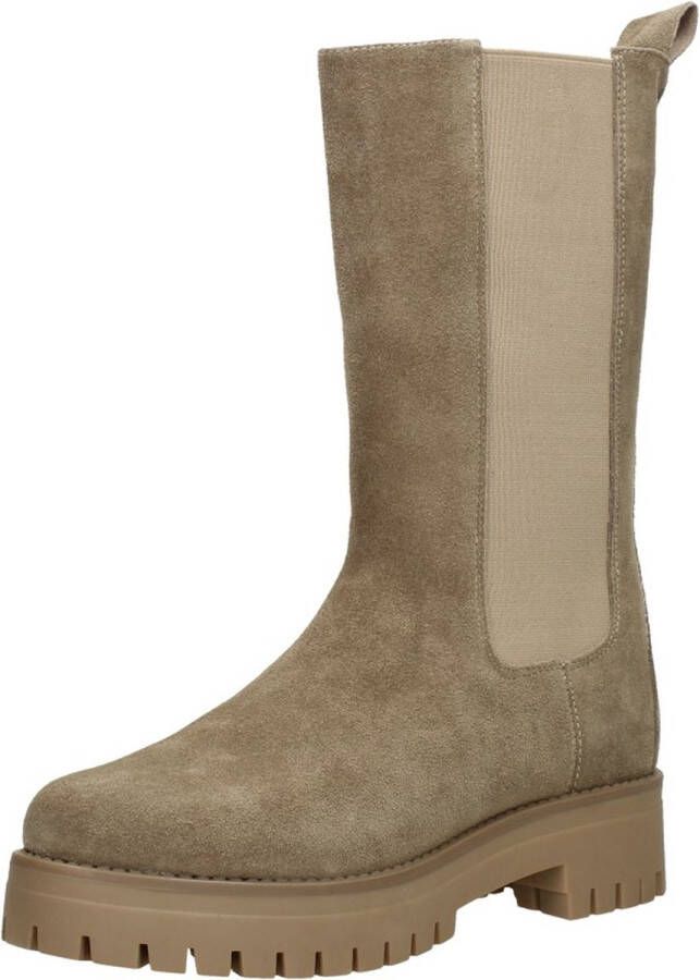 Sub55 Chelsea boots Enkellaarsjes Plat taupe