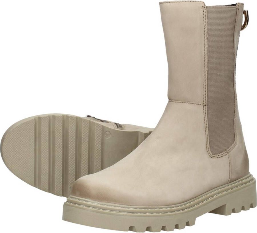 Sub55 Chelsea boots Enkellaarsjes Plat taupe