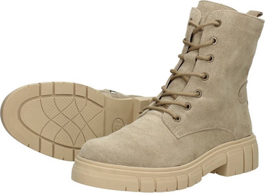 Sub55 Comfort Collection Paige 01 Veterschoenen Hoog beige - Foto 3